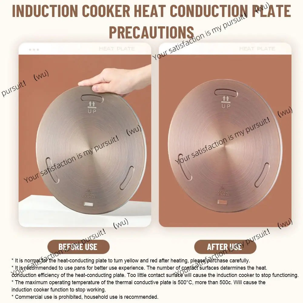 Kitchen Induction Cooker Heat Conduction Plate Stainless Steel Heat Diffuser Ring Plate Induction Cooker Stove Protector Accesso