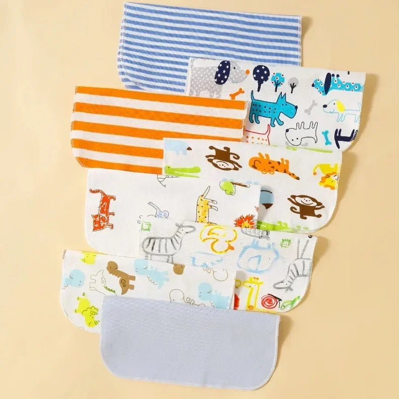 8Pcs Cotton Newborn Baby Towels Set Saliva Towel Nursing Towel Baby Boys Girls Bebe Toalha Washcloth Handkerchief Cloth Wipes