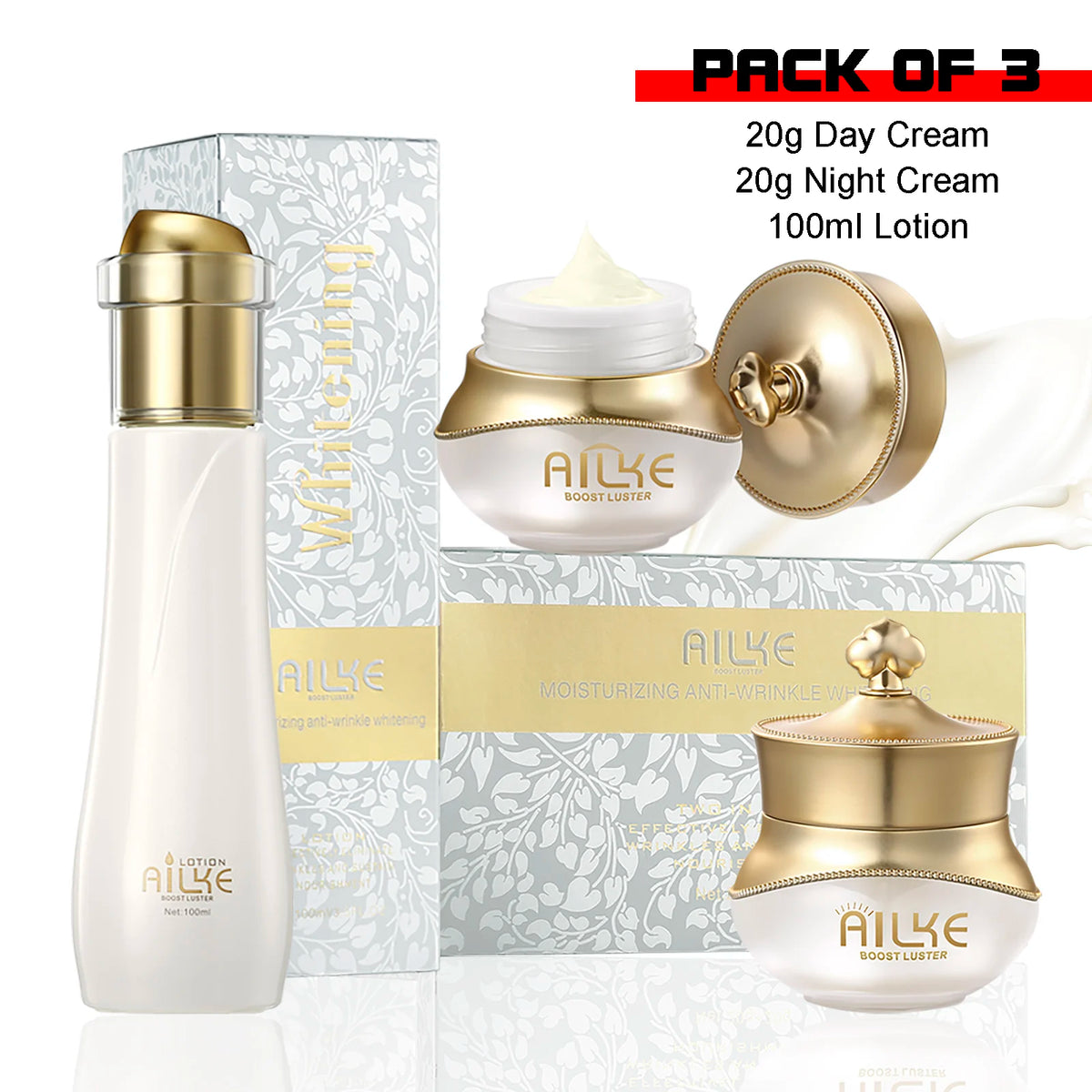 AILKE Whitening Face Care Set - Anti-Wrinkle & Dark Spot Treatment