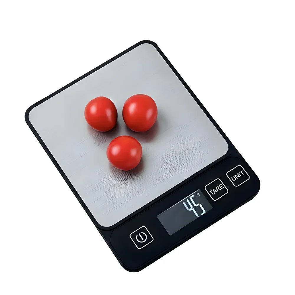 Báscula de cocina de 10 kg con pantalla digital LCD, báscula electrónica de mesa para hornear, báscula de peso en gramos para dieta personal saludable