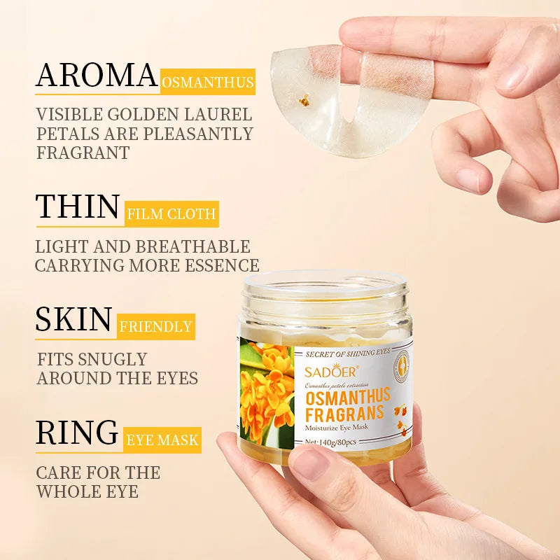 SADOER Osmanthus Eye Mask Patches - Anti-Puffiness 80 Pieces