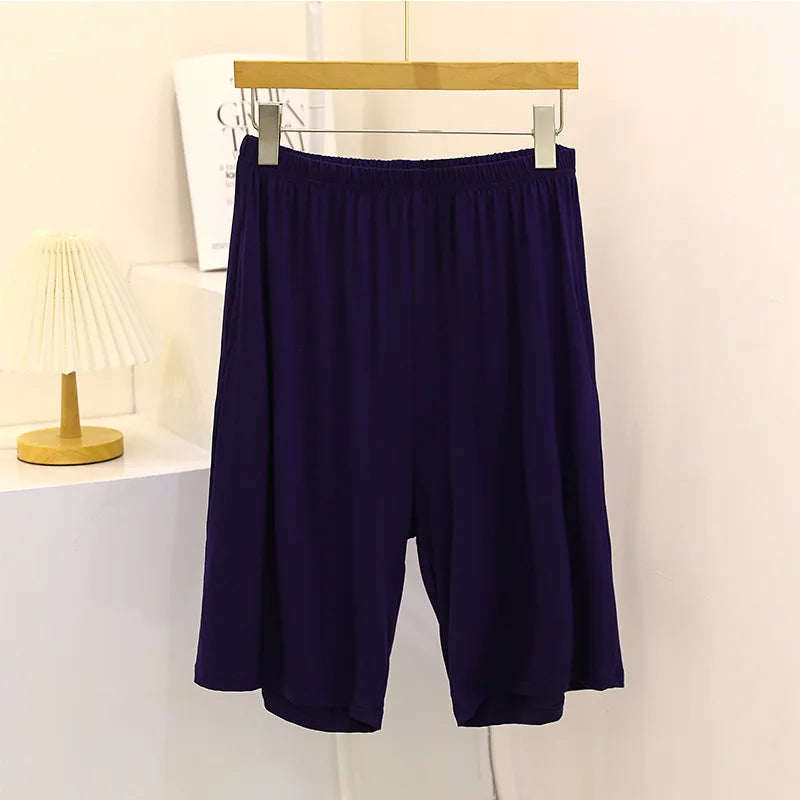 Fdfklak Women's Modal Pajama Pants - Knee Length Sleep Bottoms