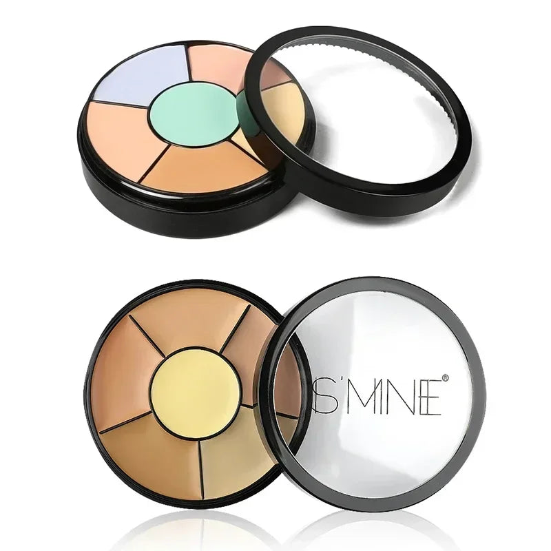 3/6-color Concealer Palette with/No Brush Cream Texture Moisturizer Concealer Modify Enhance Contours Lasting Makeup Waterproof
