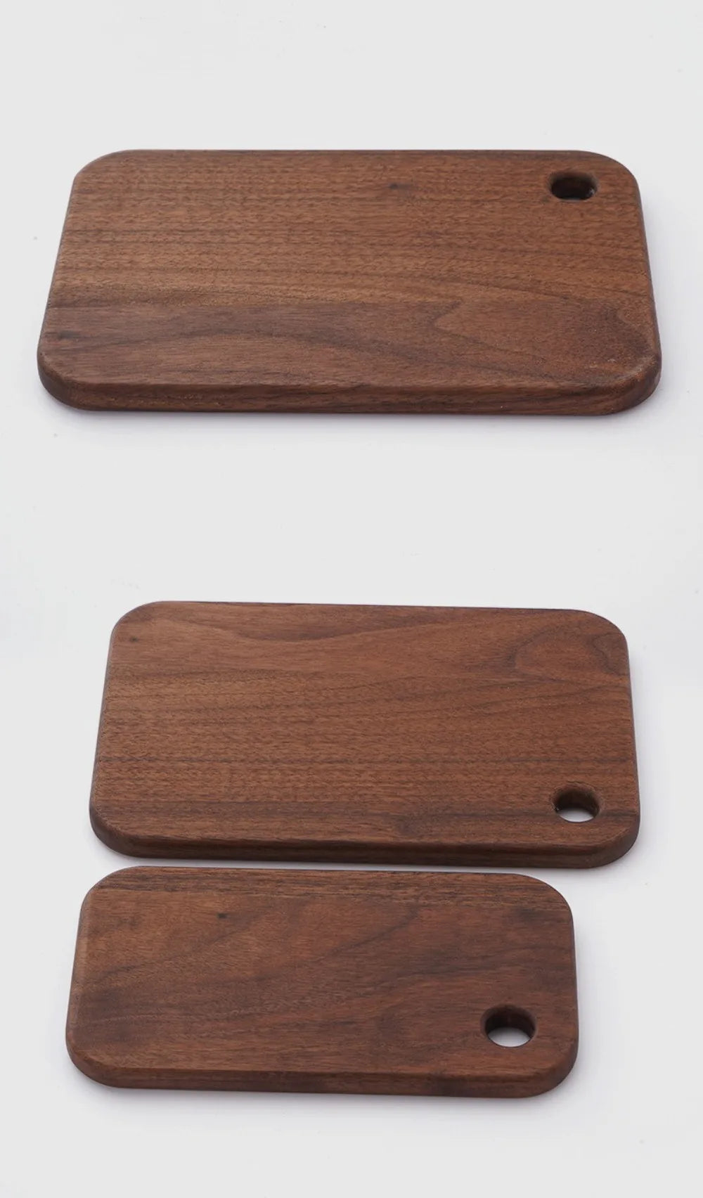 Wooden Outdoor Cutting Boards Double-sided Portable Fruit Cutting Board Walnut Camping Kitchenware For 800/1000ml Lunch Box
