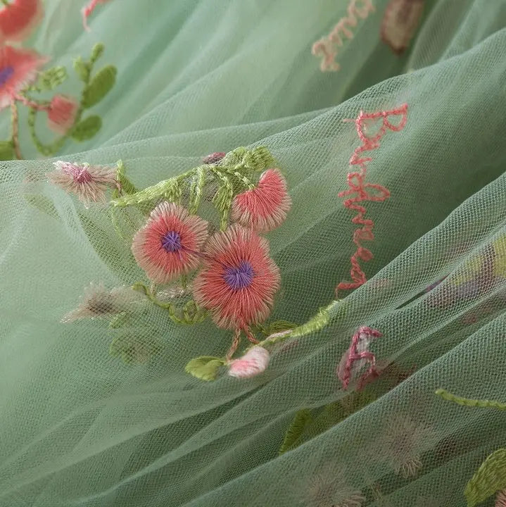 Girls' Floral Tulle Baby Dress