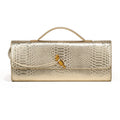PU Leather Fashion Luxury Top-Handle Bag For Women Evening Handbag Long Purse Crocodile Pattern Crossbody Shoulder Bags