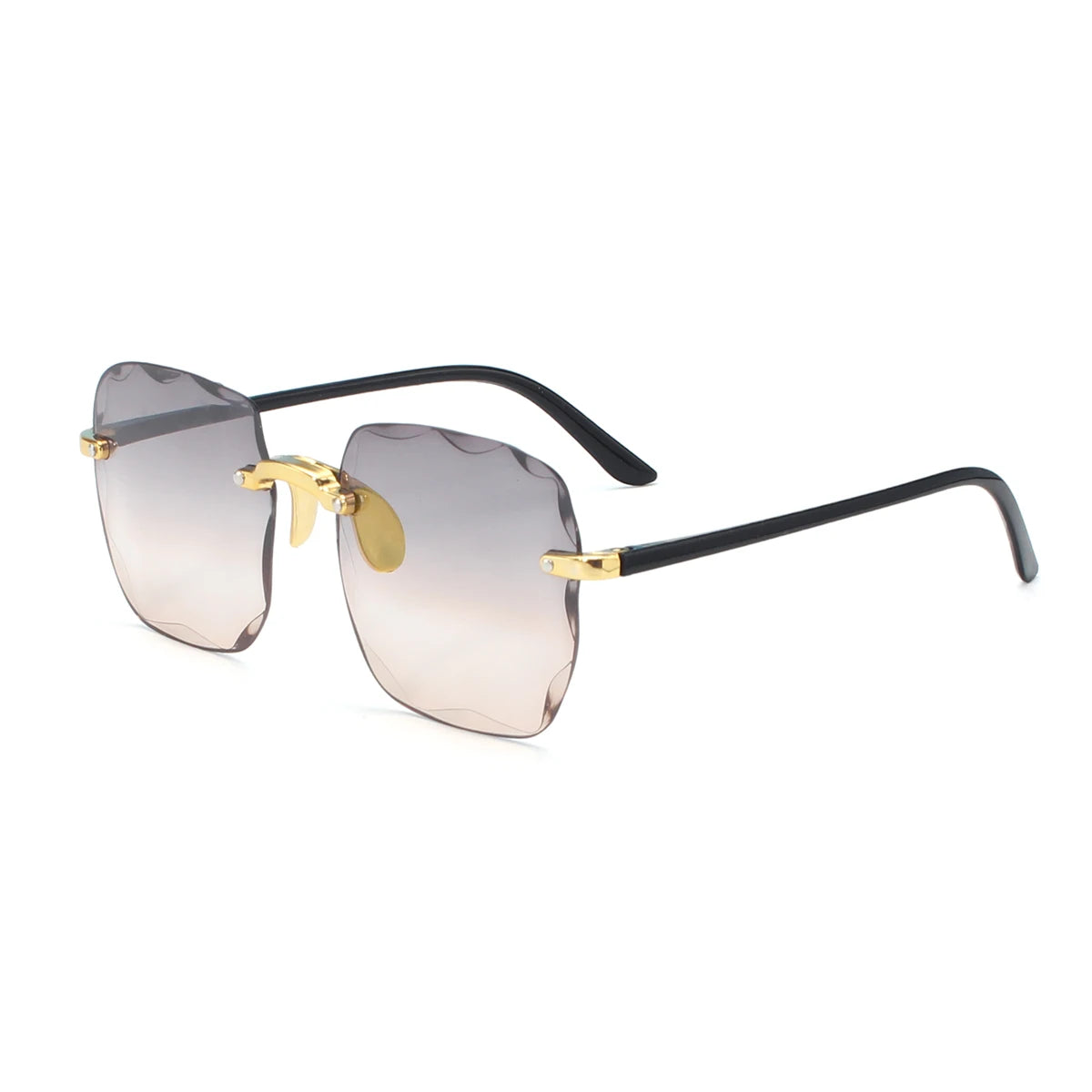 ANLUAN Women's Rimless Square Sunglasses - Gradient UV400