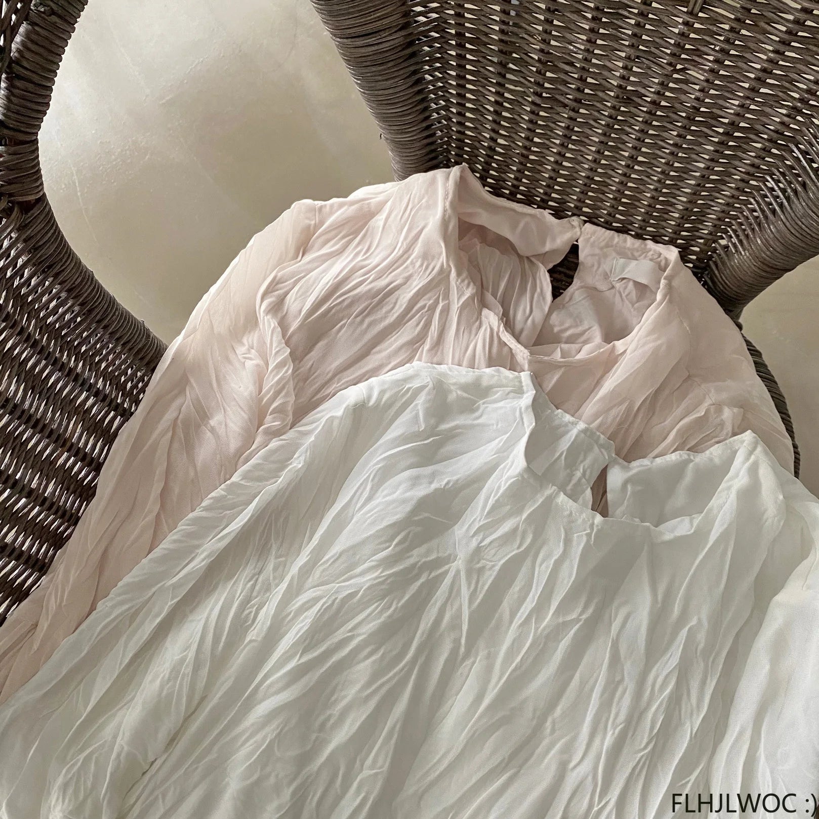 Autumn Spring Wrinkle Loose Dresses New Hot Women Cute Japan Style Retro Vintage Girls Holiday Casual Solid Apricot White Dress