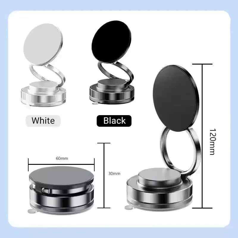 2026 New Vacuum Magnetic Phone Holder for Car - Suction Cup Phone Mount for MagSafe, 360° Rotatable Portable Strong Magnet Stand