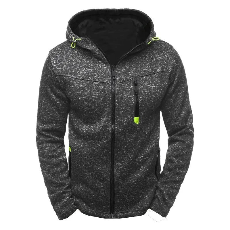 MRMT Men's Jacquard Fleece Hoodie - Zippered Casual Pullover