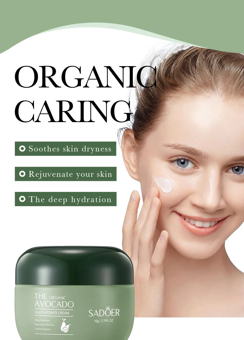 SADOER Avocado Skincare 6-Piece Set - Cleansing, Moisturizing, Care