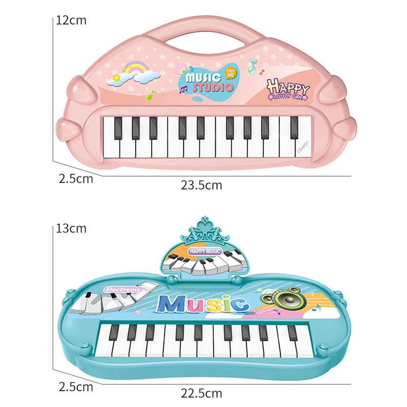 Electronic Piano Toys 13 Key Portable Music Piano Toy Electronic Musical Instrument Toys Multifunctional Kids Music Learning Toy
