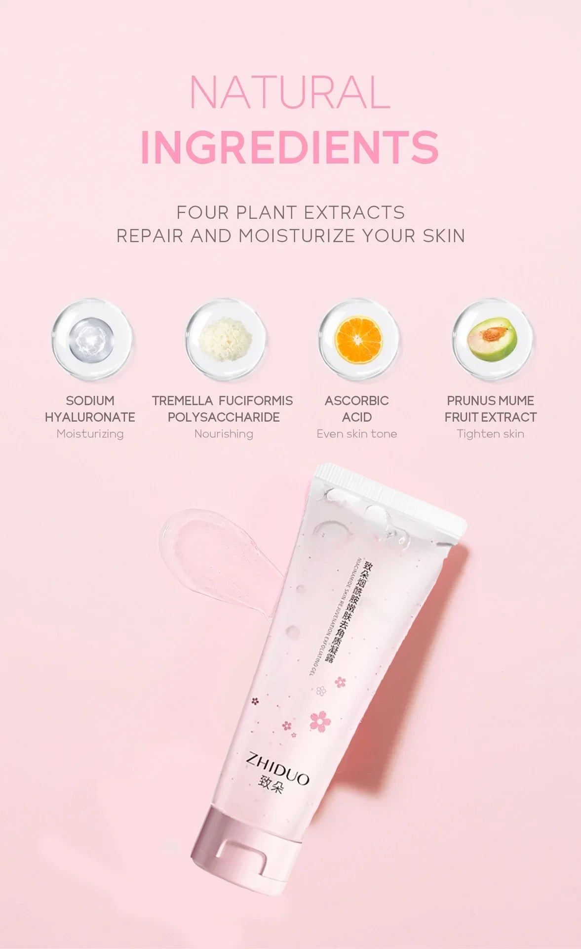 Face Deep Cleaning Exfoliating Gel Skin Care Whitening Moisturizer Repair Facial Scrub Skin Care