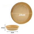 50/30 Piezas Accesorios de Cocina Papel para Freidora de Aire Utensilios de Cocina Desechables Cuadrados Redondos Moldes para Repostería Bandeja para BBQ Almohadilla Antiadherente
