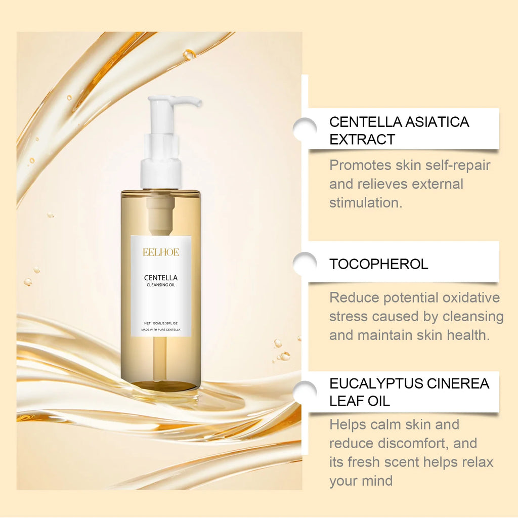 Eelhoe Centella 3-Step Skincare Set - Cleansing Oil, Foam & Serum