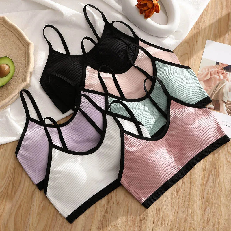 3D Sexy Lingerie Seamless Sport Bra Backless Strapless Top Bra Push Up Bralette Brassiere Women Underwear cotton girls lady