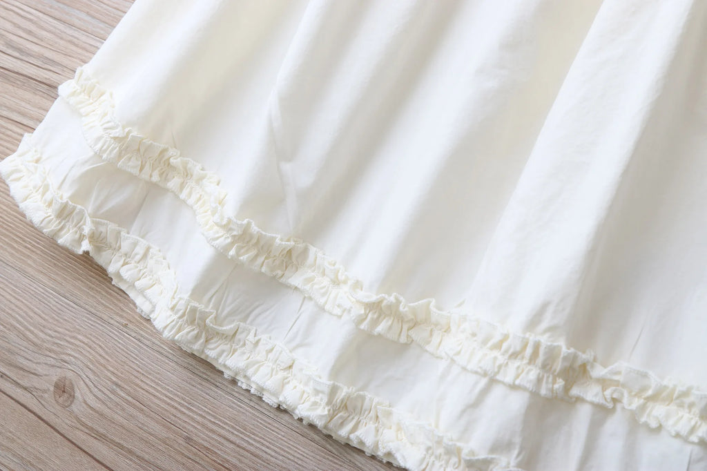 Embroidery Little Flower dresses for Girls clothes Summer Cotton Vest Dress Children's 2026 New