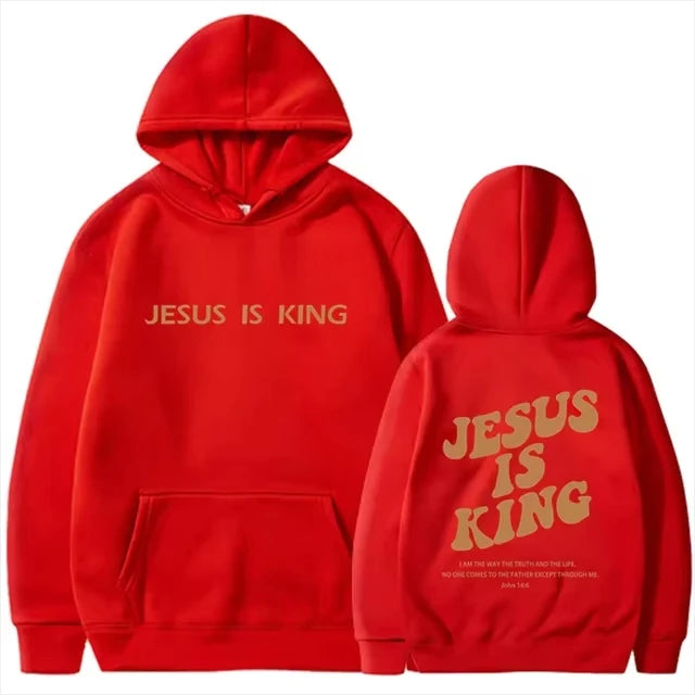 Jesus IS King Hoodie Sweatshirt Men's And Women's Harajuku Pullover Street Clothing High Quality Hot Selling Top 2025