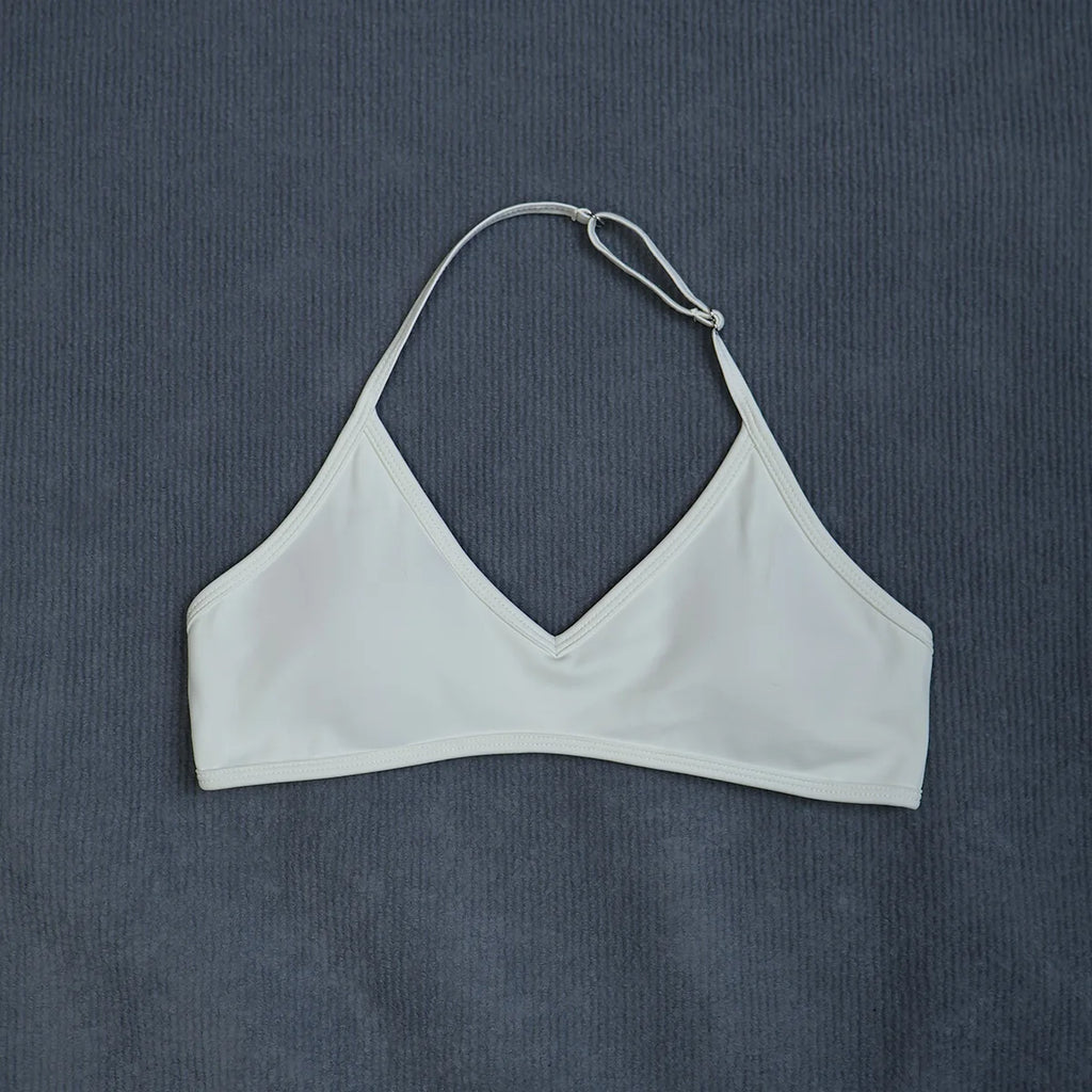 Women's Summer Halter Neck Padded Sports Yoga Bra Shock Absorption Support Backless Crop Top for Outdoor Running And Gym
