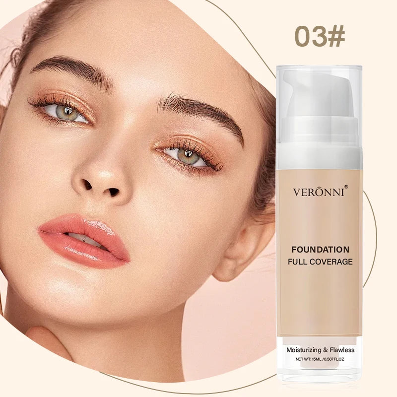 Full Coverage Liquid Foundation Waterproof Longwear For Professionals And Everyday Makeup Lovers