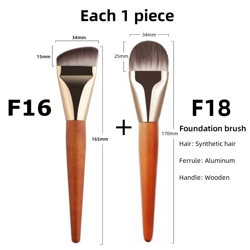 Ultra Thin Foundation Makeup Brushes Flat Top Angled Professional Face Contour Make Up Brush