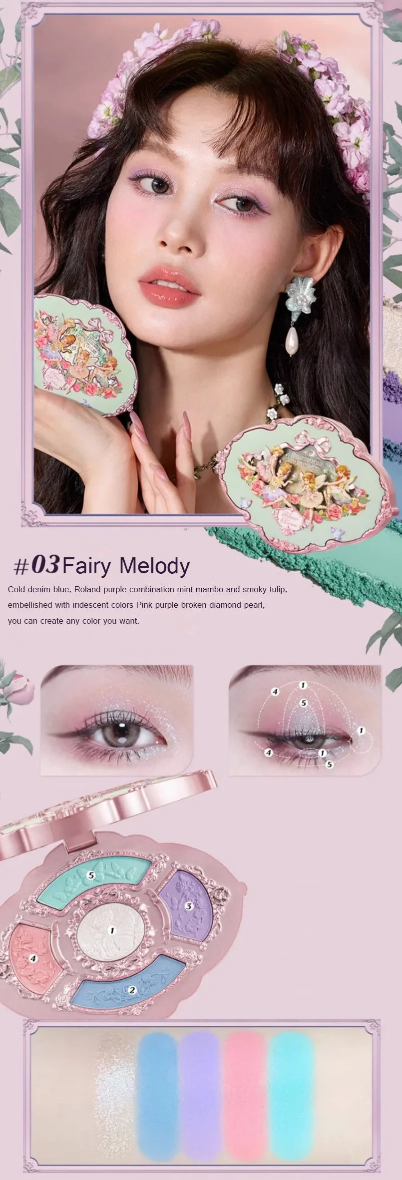 Flowerknows Makeup Set All In Flower Knows Little Angel Highlighter Powder Blush Strawberry Rococo Lip Gloss Perfume Kit