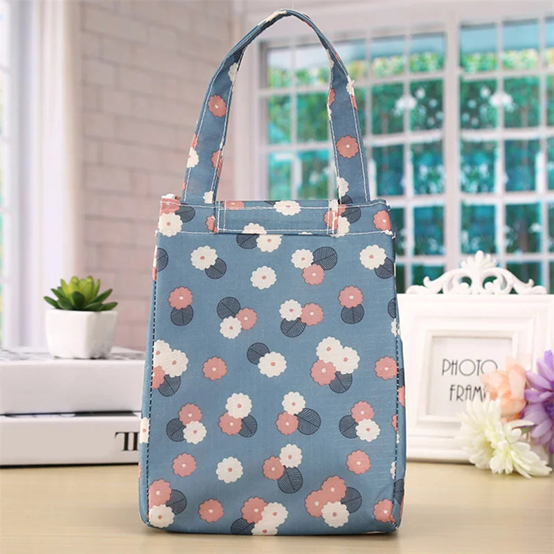 Lunch Bag Portable Food Refrigerated Bag Heat Preservation Lunch Box Lunch Bags Insulation Cover To Women Casual Handbag 2024