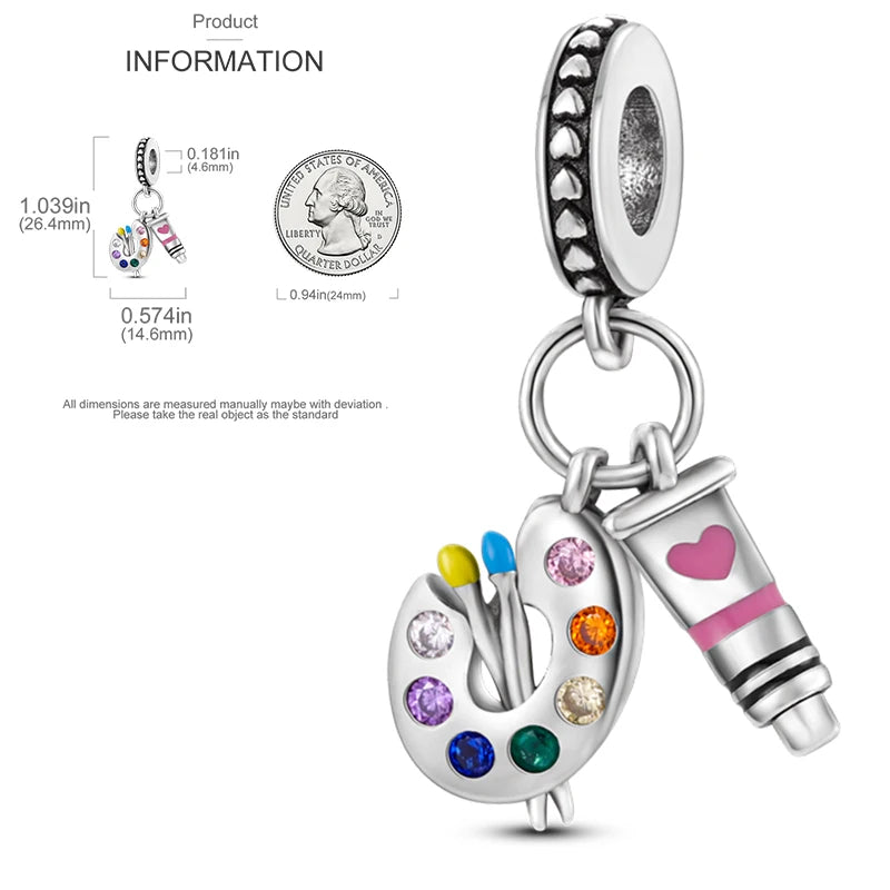 925 Sterling Silver Heart Infinity Charm Bead For Pandora Style Bracelets Gift For Her
