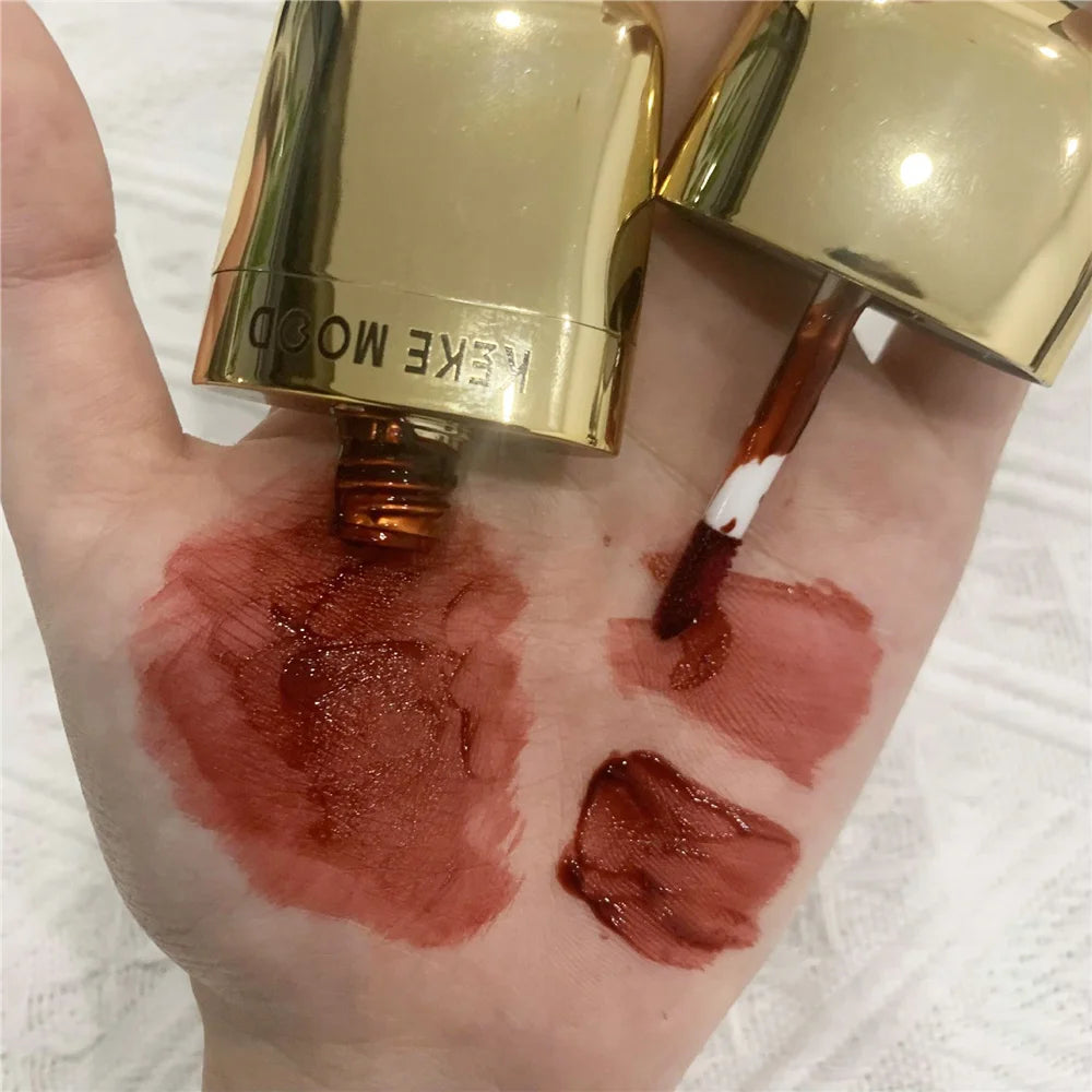 Mirror Water Lip Glaze To Matte Lipstick Makeup Waterproof Long Lasting Lip Gloss Rich Color Silky Not Fade Lips Mud Lip Tint