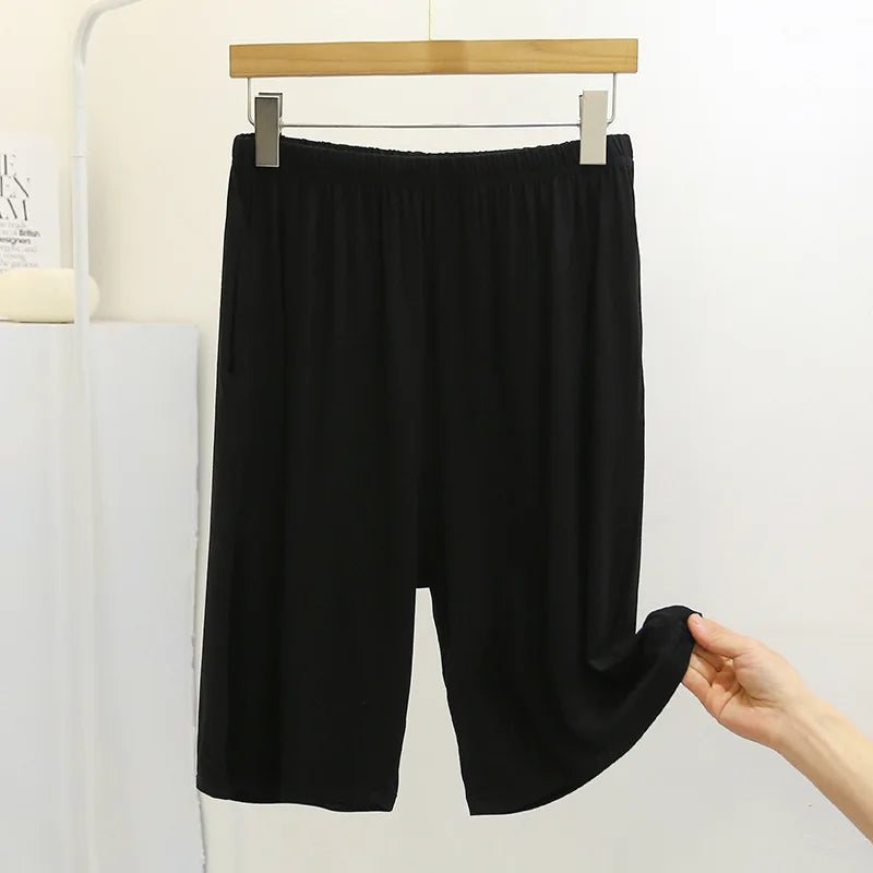 Fdfklak Women's Modal Pajama Pants - Knee Length Sleep Bottoms