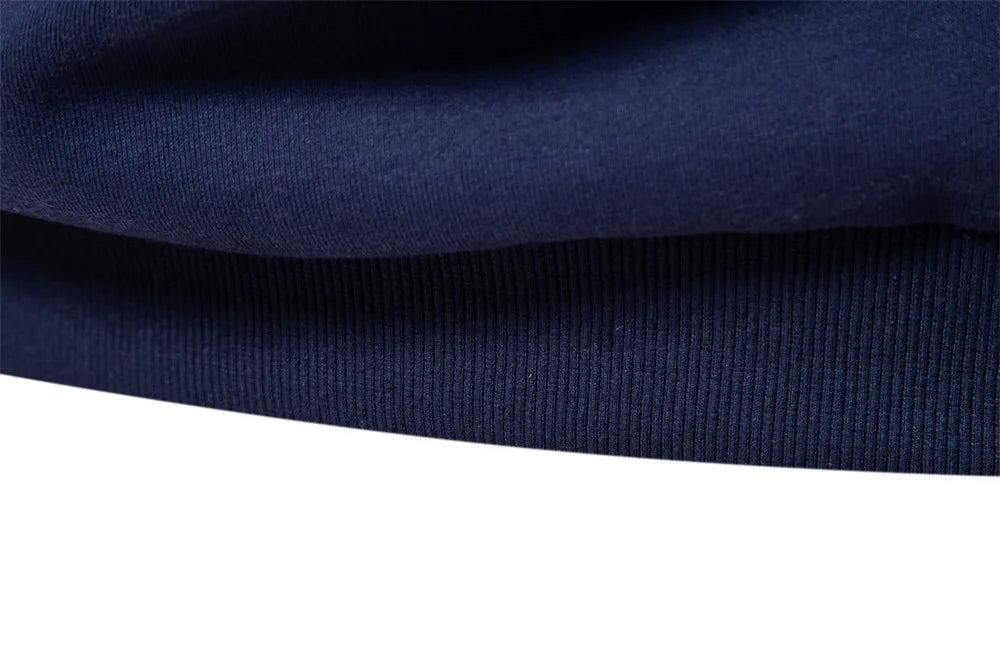 Men's Fleece Lined Hoodie Zip up Long Sleeve Stand Collar Versatile Winter Sweatshirt Business Casual Comfortable Polyester