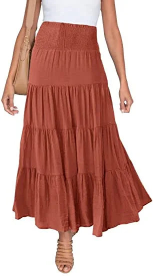 Summer High Waisted Maxi Skirts Women Clothing Fashion Ropa Mujer Faldas Casual Bohemian Long Skirt Saias Harajuku Streetwear