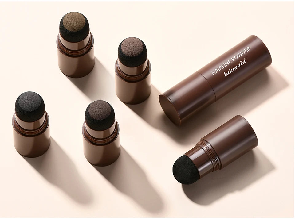 Hairline Shadow Powder Waterproof Sweat-proof Hairline Root Cover Up Filling Hair Natural Black Brown Eyebrows Contour Stick