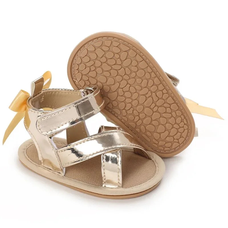 Spring and Summer High-Top Breathable Sandals for Baby Girls 0-12 Months Soft-Soled Toddler Shoes