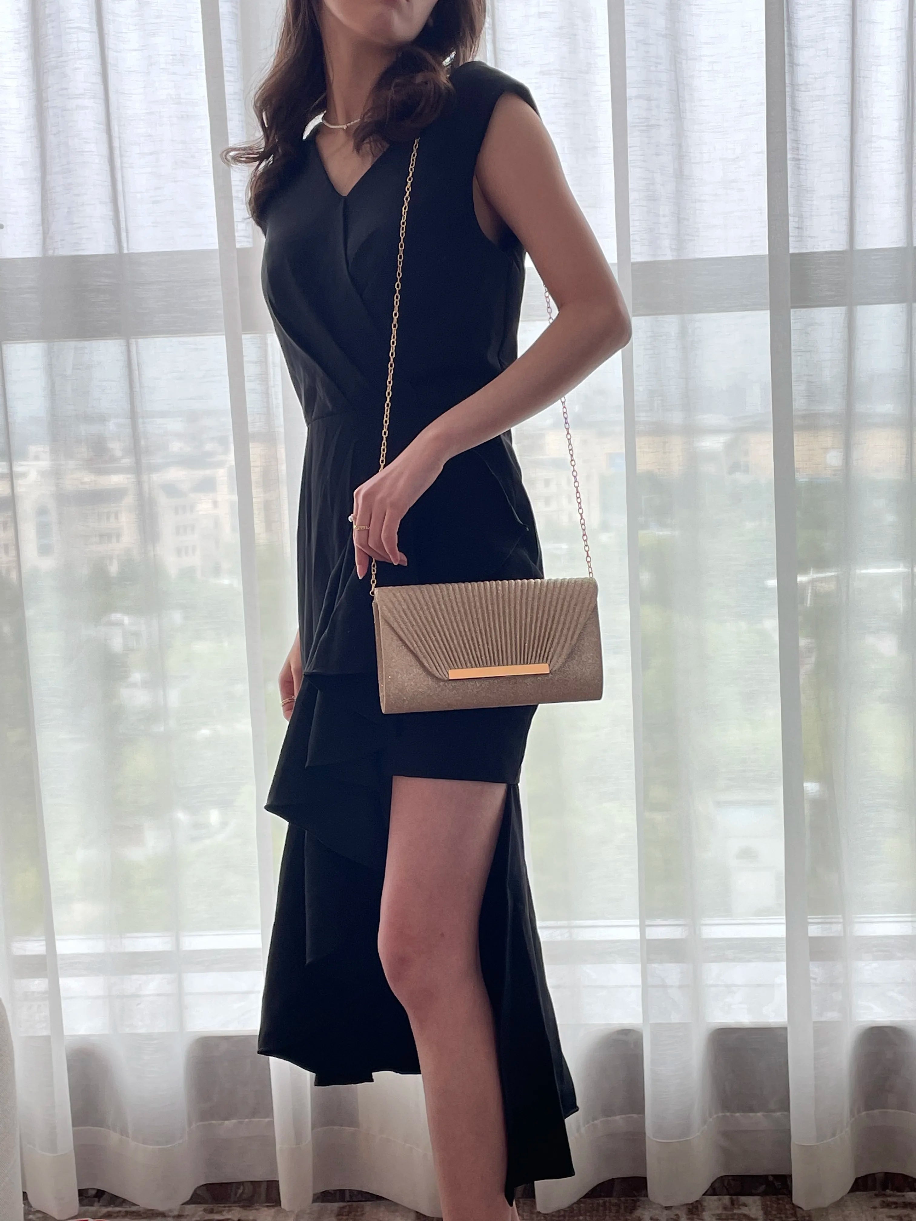 Fashion Elegant Clutch Bag New 2026 Hot Selling Chain Dinner Bag Bride Bridesmaid Lady Handbag Factory Outlet