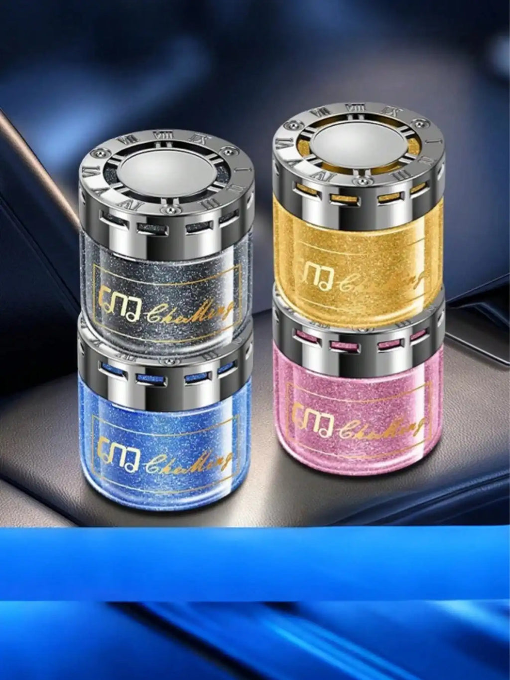 Solid Car Perfume / Air Freshener Balm - Odor Eliminator Fragrance for Cars, Auto Interior Decoration, Fits All Vehicles