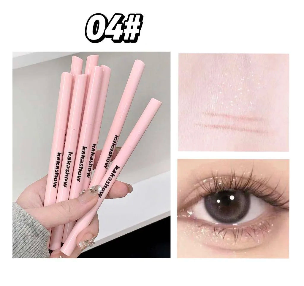 Meniscus Double-end Lying Silkworm Eyeliner Pencil Diamond Glitter Matte Eyeshadow Pen Brightening Cream Shadow Highligh Makeup