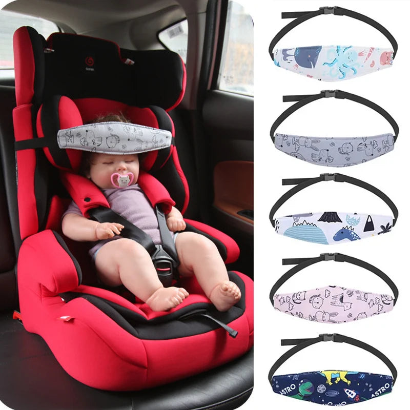 Baby Car Seat Head Support & Neck Relief Strap Pillow