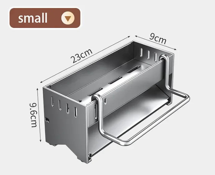 Estante de Esponja de Acero Inoxidable para Cocina, Estante de Drenaje para Trapos de Fregadero Doméstico, Estante de Almacenamiento Multifuncional para Estropajos y Bolas de Acero
