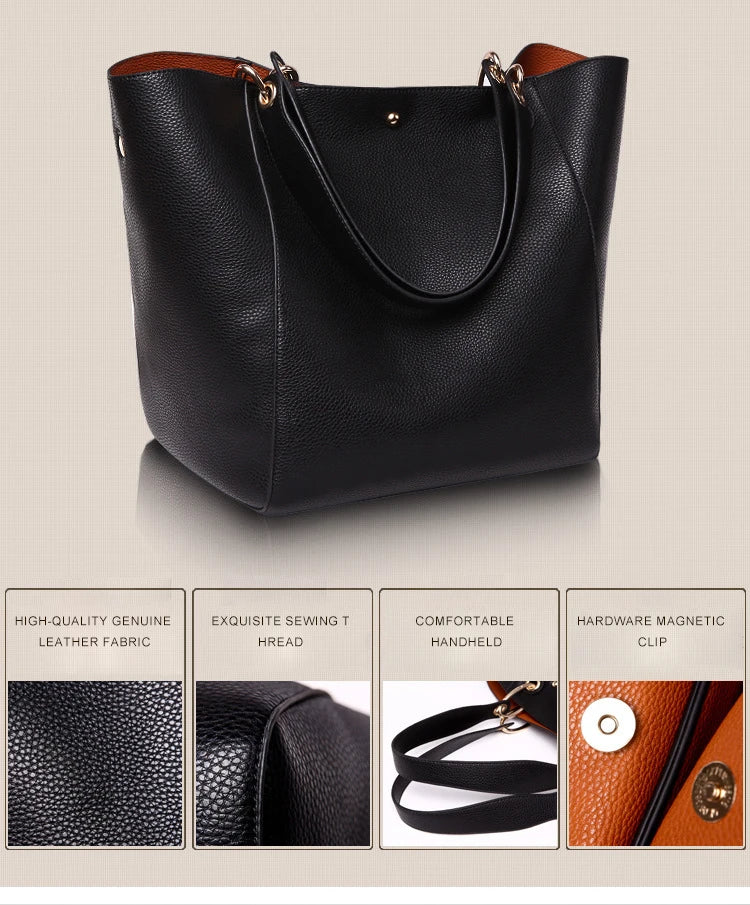 Pahajim Handbags for Women Large Tote Bag PU Leather Waterproof Handbags Shoulder Bag Womens Top Handle Bag for Work Shopping Ba
