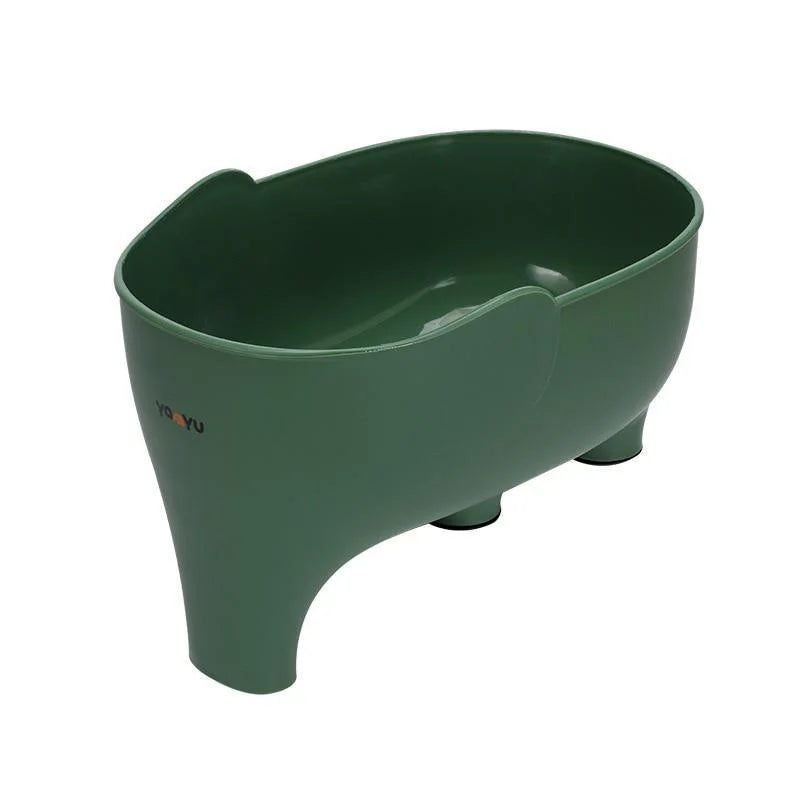 Filtro de canasta para desagüe de fregadero de cocina, filtro de residuos en forma de elefante, cestas colgantes para verduras, escurridor de lavado, estante de almacenamiento