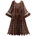 TIYIHAILEY Spring Summer Women Dresses Full Flare Sleevev Beige Loose Ladies Clothing Fashion Long Maxi 2026 New Blue Red Brown