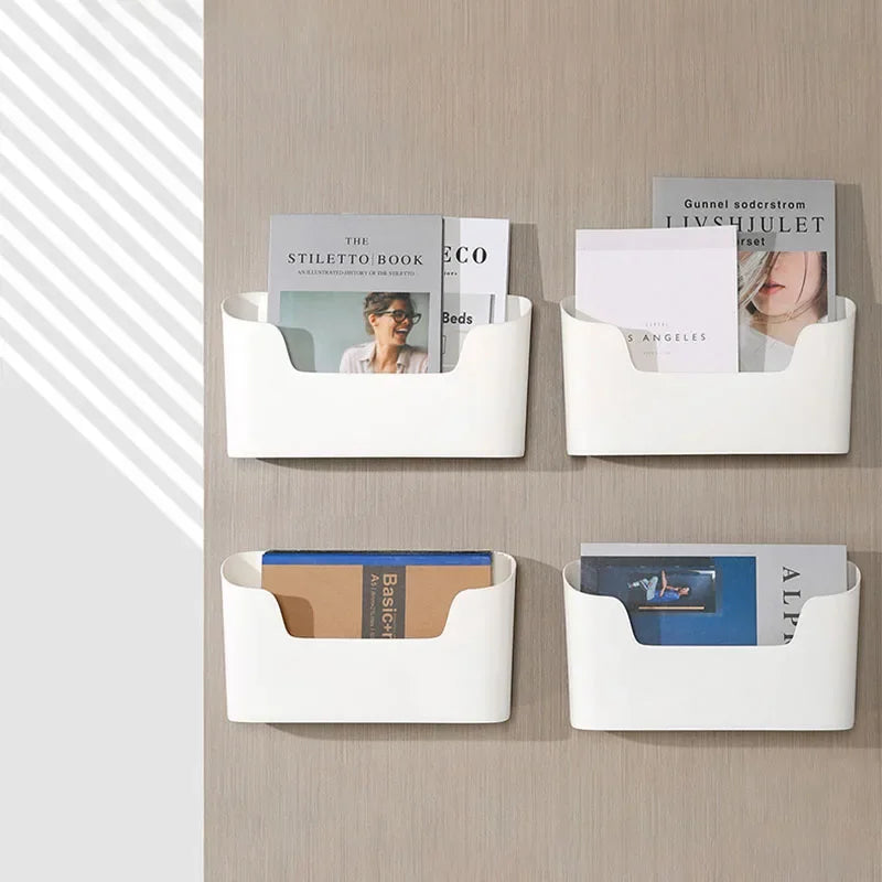 Estante adhesivo de almacenamiento montado en la pared de la cocina, caja de almacenamiento multifuncional para puerta de gabinete, estante de cajón debajo del fregadero, organizador de baño