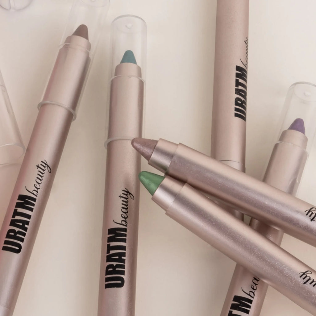 6-color Pearl Eyeshadow Pen Metallic Purple Green Eyeliner and Silkworm Pen Gliter for Eyes Lasting Waterproof Make Up Crayon