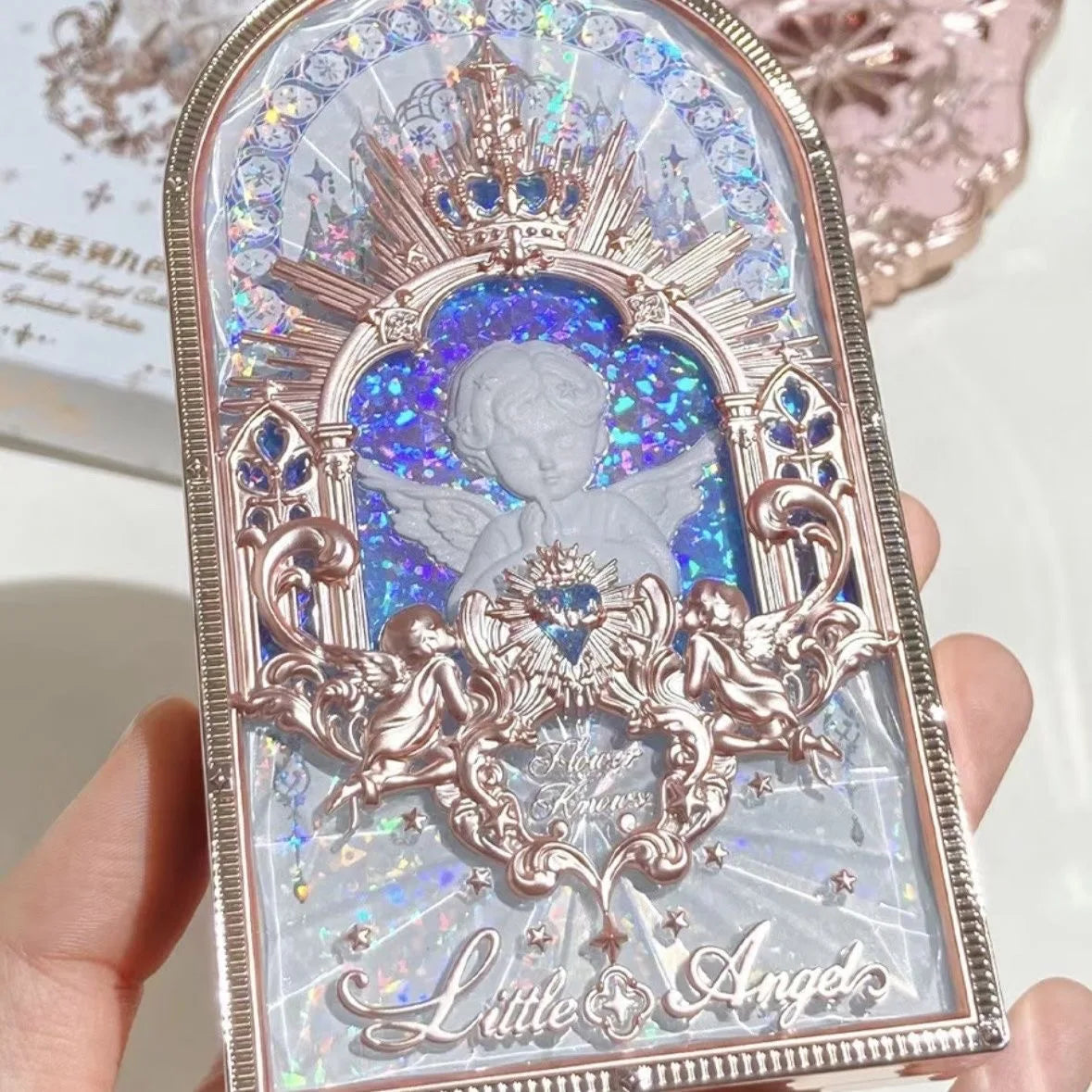 Flower Knows Little Angel 9 Color Eyeshadow Matte Fine Sparkle Pearl Comprehensive Palette 10.5g