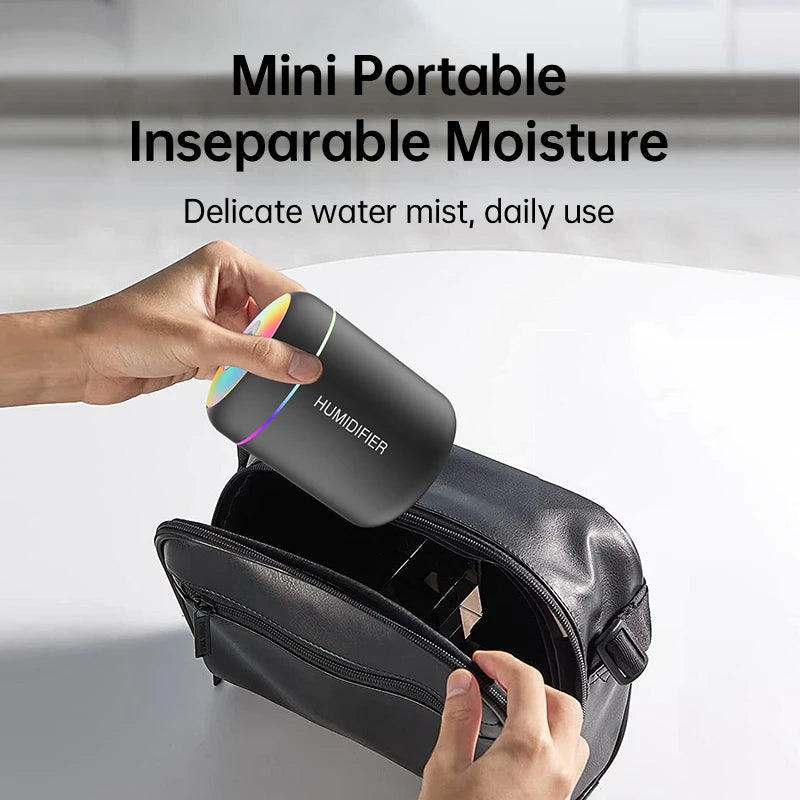Searide 180ml Mini USB Ultrasonic Humidifier - Aroma Diffuser