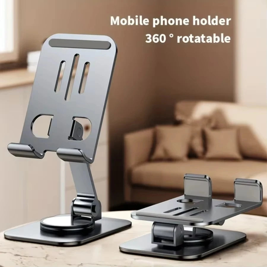 Metal 360 Degree Rotating Mobile Phone Tablet Pc Stand Lazy Portable Foldable Stand Mobile Phone Stand K61 Live Stand Expansion