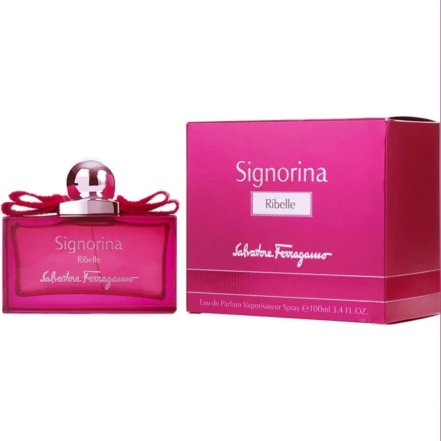 FERRAGAMO Signorina Ribelle for women Eau De Parfum Spray 100ml Floral Scent, Women's Perfume, Long-Lasting Fragrance