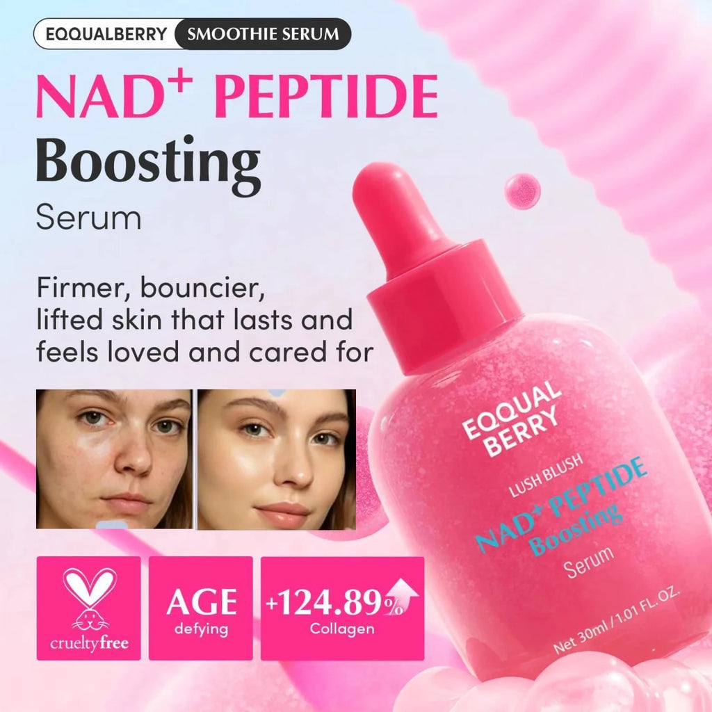 Korean Original EQUAL‑BERRY 30ml NAD+‑Peptide Boosting Ampoule Serum Diminish Fine Lines Antioxidant Repair Essence Skin Care