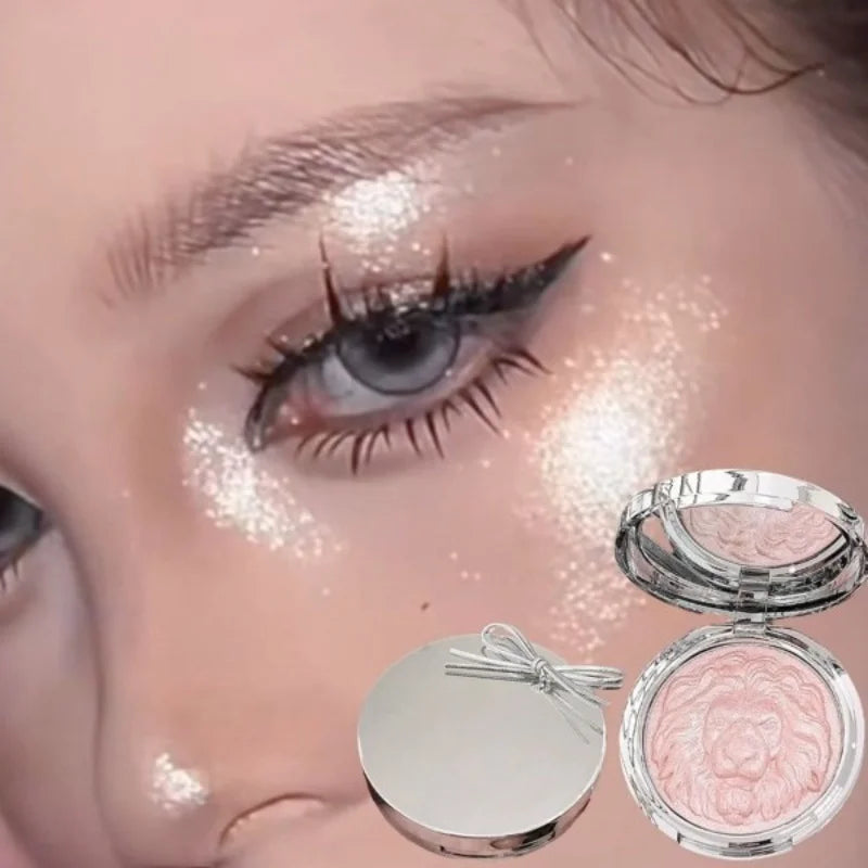 Lion Series High-Gloss Powder, Clear & Glittering, Fine Pearlescent Luster, High-End Texture, Long-Lasting High-Gloss Paste